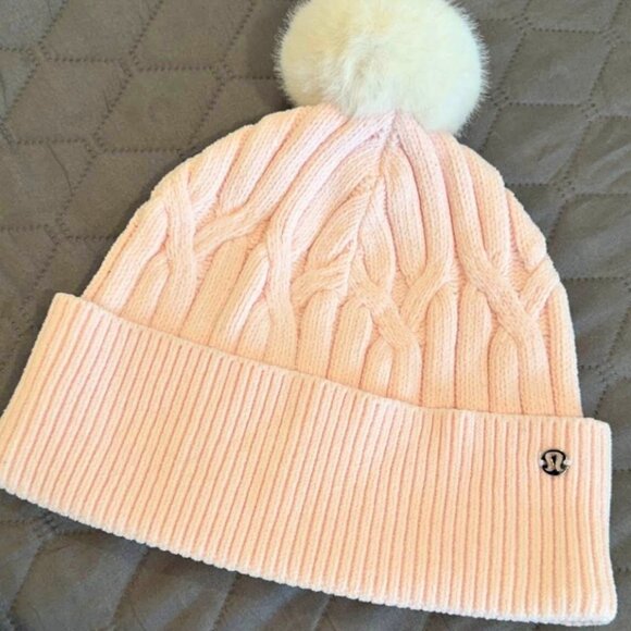 Lululemon Cable Knit Pom Pom Beanie - Picture 2 of 2